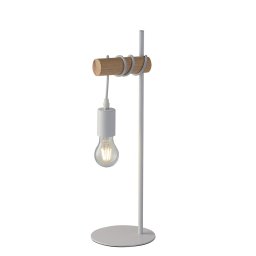 Lampada da tavolo in legno naturale e metallo 1Xe27 16X50,5 Cm
