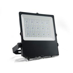 Proiettore LED nero in alluminio 200w 32666lm 6000k ip66 44,5x39,4x5,6cm