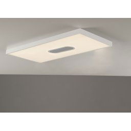 Pannello LED bianco in acrilico e alluminio 23w 3360lm cct dimmerabile con telecomando incluso e speaker bluetooth 29,5x59x3,8cm