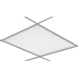 Pannello LED bk 40w in alluminio bianco bianco 6000k 59,5x59,5x3,5cm