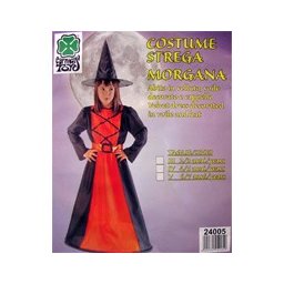 Costume Strega Morgana Arancio Economico