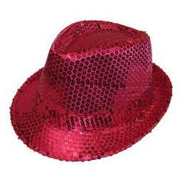 Cappello Con Paillette Fucsia