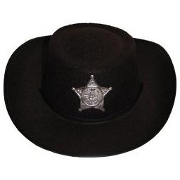Cappello Sceriffo Bambino Nero