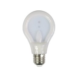 Trade Shop - Lampadina Led Slim Piatta 9 Watt E27 Luce 6500k 4000k 3000k Illuminazione A80 - -bianco Caldo -