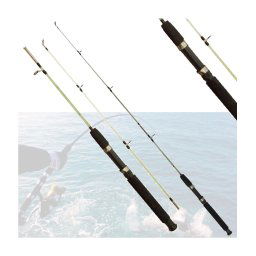 Trade Shop - Canna Da Pesca Telescopica Leggera Sottile Spinning Bolentino In Fibra 165 Cm -