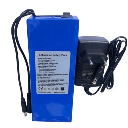Pacco Batteria a Litio 12V 15Ah 15000mA Discarge 6A + Caricabatteria Charger 12.6V 2Ah