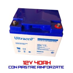 Batteria Ultracell UK UXL40-12 12V 40Ah HQ Piastre Rinforzate