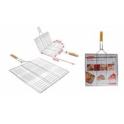 12 Spiedini Manico Legno Da Barbecue In Acciaio 25 Cm Griglia Brace  Arrosticini 