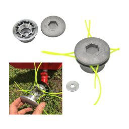 Trade Shop - Testina In Alluminio Universale Per Decespugliatore Tosaerba Tagliaerba 4 Fili -