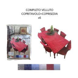 Set 4 Pezzi Copri Sedia Coprisedia Decorazioni Per Sedie Natalizie 70x52cm  Rosso 