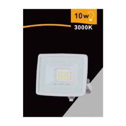 Trade Shop - Faretto Led Faro 10 Watt 900lm Ip65 Bianco Luce Calda Fredda Naturale Ek02-10w-b - -bianco Caldo -