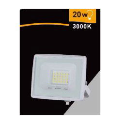 Trade Shop - Faretto Led Faro 20 W 1800 Lm Ip65 Bianco Luce Calda Naturale Fredda Ek02-20w-b - -bianco Caldo -