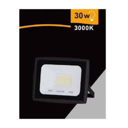 Trade Shop - Faretto Led Faro 30 Watt 2700lm Ip65 Nero Luce Calda Fredda Naturale Ek02-30w-n - -bianco Caldo -