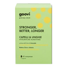 Goovi Integratore Capelli e Unghie 60 Compresse Vegano Senza Glutine