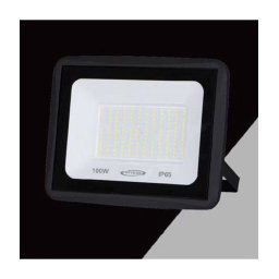 Trade Shop - Faretto Led Faro 100watt 9000lm Ip65 Nero Luce Calda Naturale Fredda Ek02-100w-n - -bianco Freddo -