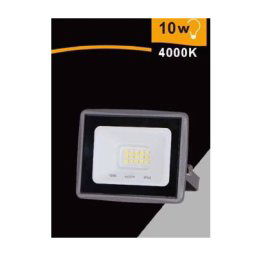 Trade Shop - Faretto Led Faro 10watt 900 Lm Ip65 Grigio Luce Naturale Calda Fredda Ek02-10w-g - -bianco Naturale -