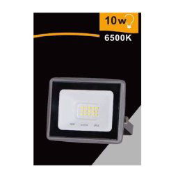 Trade Shop - Faretto Led Faro 10watt 900 Lm Ip65 Grigio Luce Naturale Calda Fredda Ek02-10w-g - -bianco Freddo -