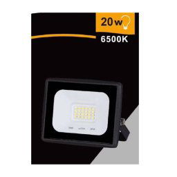 Trade Shop - Faretto Led Faro 20 Watt 1800 Lm Ip65 Nero Luce Fredda Calda Naturale Ek02-20w-n - -bianco Freddo -