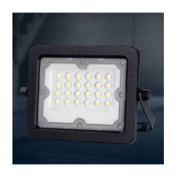 Trade Shop - Faretto Led Proiettore Slim Esterno Nero 20w Ip65 Luce 4000k 6500k 3000k Fs20w-n - -bianco Caldo -