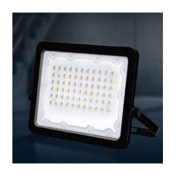 Trade Shop - Faro Led 50 W Faretto Ultra Slim Nero Esterno Luce Naturale Calda Fredda Fs50w-n - -bianco Freddo -