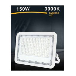 Trade Shop - Faro Led 150 Watt Proiettore Esterno Ip65 Bianco Luce 6500k 4000k 3000k Fs150w-b - -bianco Caldo -