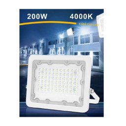 Trade Shop - Faro Led 200 Watt Ultra Slim Esterno Bianco Ip65 Luce 6500k 4000k 3000k Fs200w-b - -bianco Naturale -