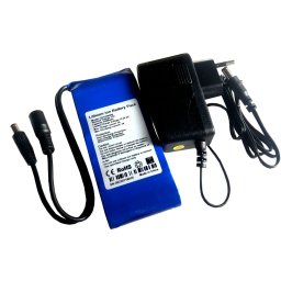 Batteria a Litio 6500mA 6.5Ah 115x52x20mm + Charger 12.6V 1Ah