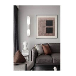 Trade Shop - Applique Da Muro Lampada Da Parete Moderno Attacco 2xg9 Ip20 Bianco O Nero Aq44 - Bianco