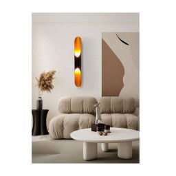 Trade Shop - Applique Da Muro Lampada Da Parete Moderno Attacco 2xg9 Ip20 Bianco O Nero Aq44 - Nero