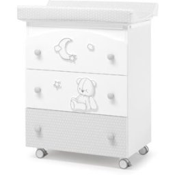 Bagnetto Fasciatoio Erbesi Stella Bianco Grigio