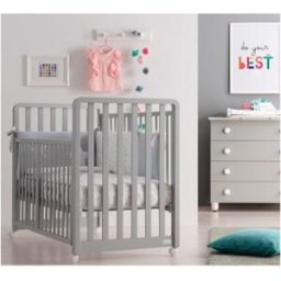 Lettino Trasformabile 9in1 Glam Azzurra Design Grigio