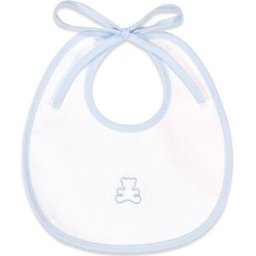 Bavaglino Piquet Fior Di Coccole Orsetto Personalizzabile Azzurro