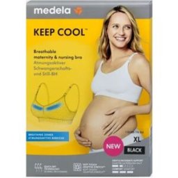 medela Reggiseno per gravidanza e allattamento Keep Cool Bianco S