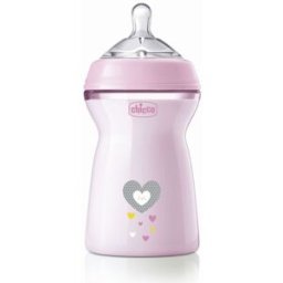 Biberon Natural Feeling Chicco 330 ml Rosa