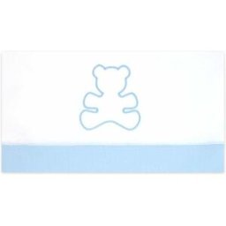 Set 3 Pz Lenzuolino Fior Di Coccole Culla Orsetto Personalizzabile Azzurro