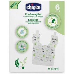 Bavaglini Monouso Compostabili Chicco 36 pz
