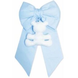 Fiocco Nascita Fior Di Coccole In Piquet Con Orsetto Personalizzabile Azzurro