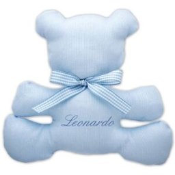 Doudou Fior Di Coccole Con Fiocchetto Personalizzabile Azzurro