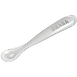 Cucchiaio Ergonomico Béaba Silicone Grigio