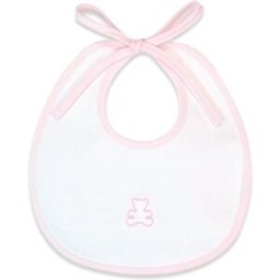 Bavaglino Piquet Fior Di Coccole Orsetto Personalizzabile Rosa