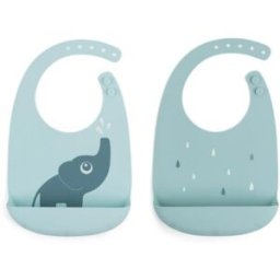 done bydeer Set 2 Bavaglini Done By Deer In Silicone Blu