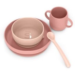 Set Svezzamento Silicone Suavinex Colour Essence Rosa