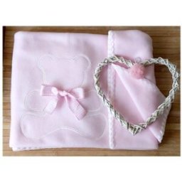 Coperta In Pile Fior Di Coccole Personalizzabile Rosa
