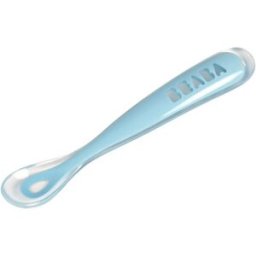 Cucchiaio Ergonomico Béaba Silicone Blu