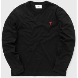 AMI Paris LONG SLEEVES AMI DE COEUR TEE men Longsleeves black in taglia:M