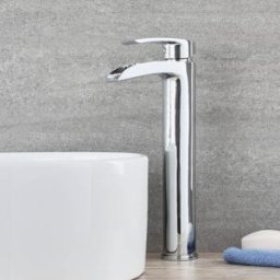 HudsonReed Rubinetto Monoforo Alto a Cascata Per Lavabo - Design Moderno Cromato - Razor