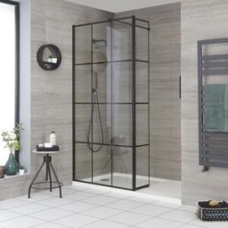 HudsonReed Box Doccia Walk-In a Nicchia con Piatto Doccia e Parete Paraspruzzi (Opzionale) - Diverse Misure - Barq