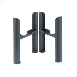 HudsonReed Piedini di Supporto a Pavimento Antracite per Radiatori Tradizionali a 4 Colonne