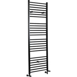 HudsonReed Scaldasalviette Misto Piatto Nero - Termoarredo Bagno in Varie Dimensioni - Nox