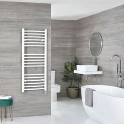HudsonReed Scaldasalviette Elettrico Curvo Bianco - Termoarredo Bagno in Varie Dimensioni - Ive